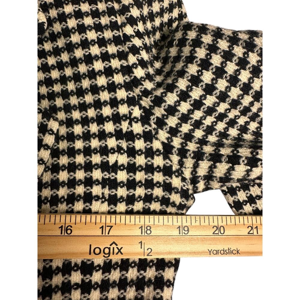 Vintage Liz Claiborne Womens Wool Houndstooth Blazer Size 12 Double Breasted - Picture 7 of 12